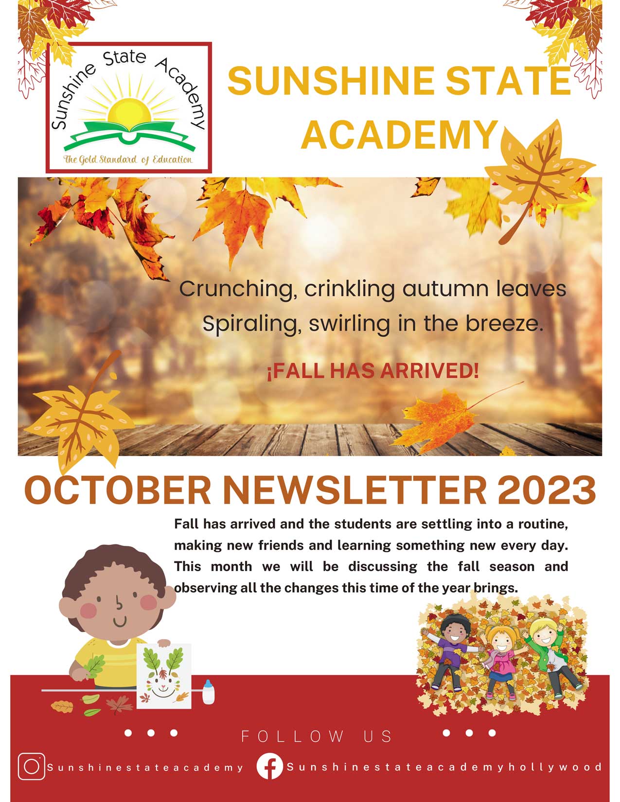 Sunshine State Academy Newsletter October 2023