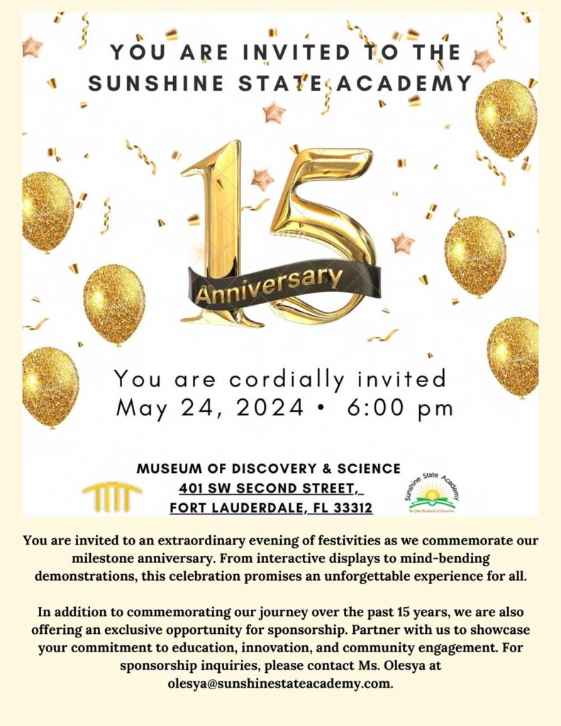 Sunshine State Academy Newsletter March 2023