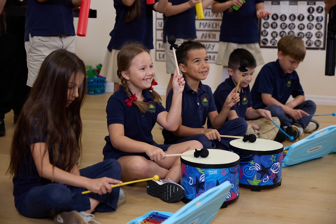 kids playing instruments