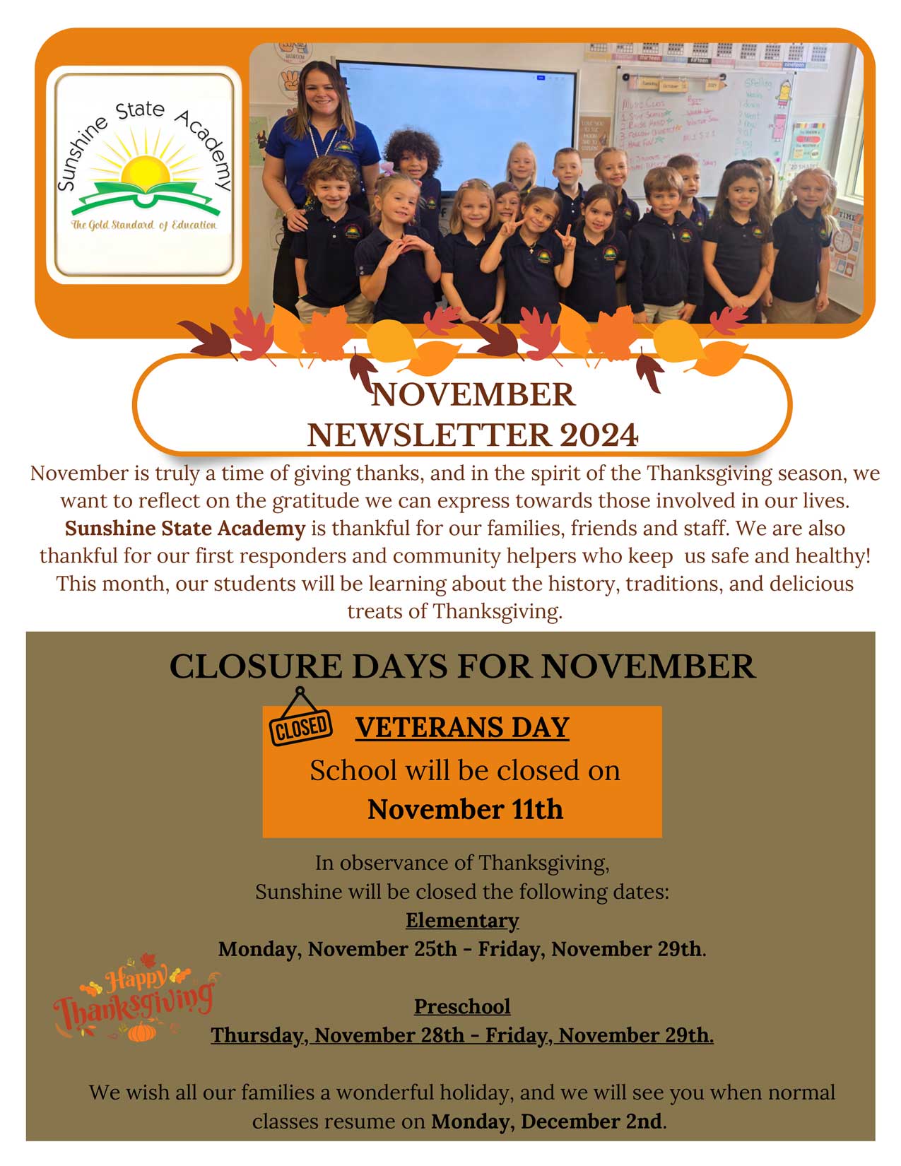 Newsletter November 2024